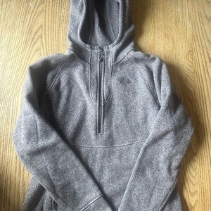 The North Face Gray Fleece Jacket_Size Large